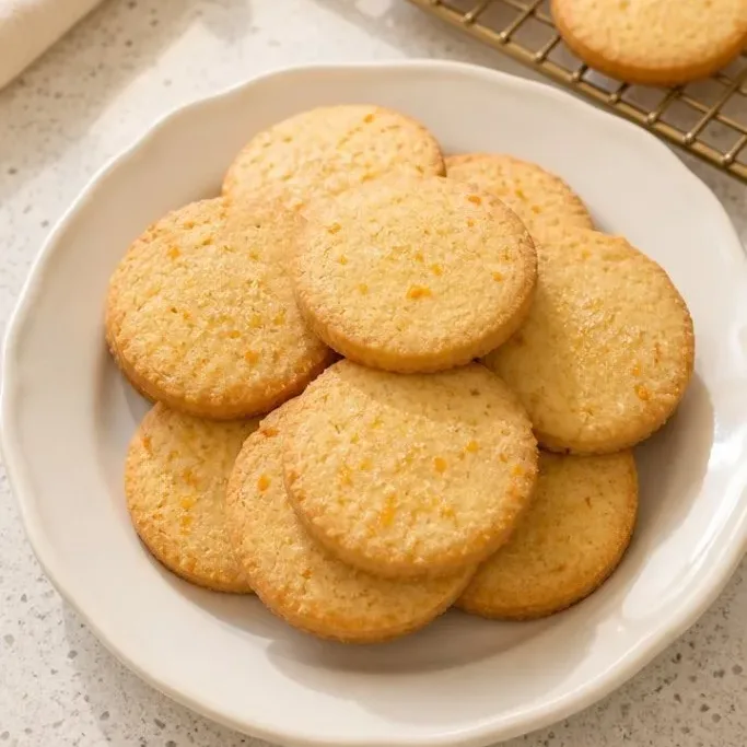 Orange Shortbread Cookies