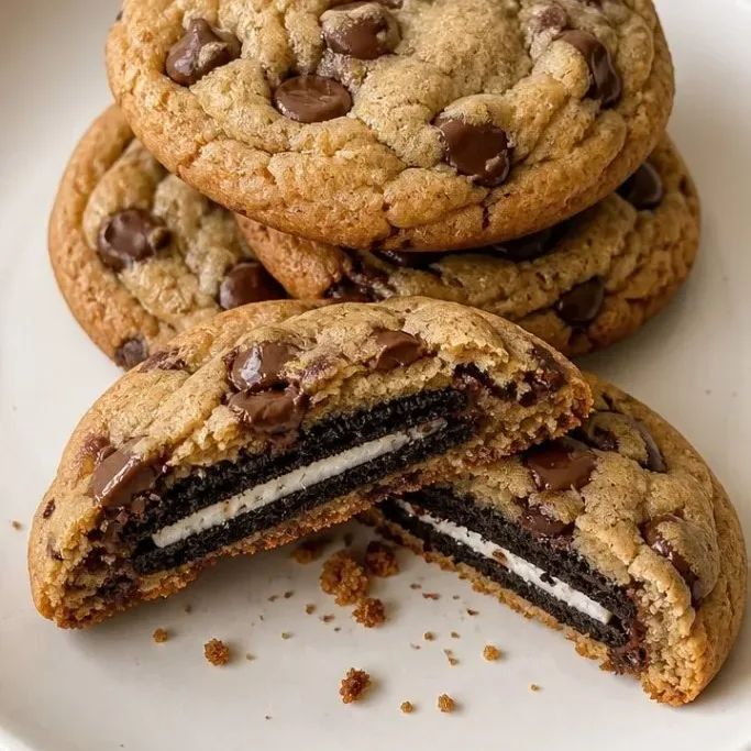 Oreo Stuffed Cookies