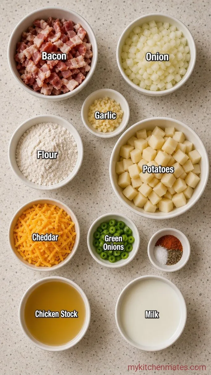 Creamy Outback Potato Soup (Just Like the Steakhouse) Ingredients