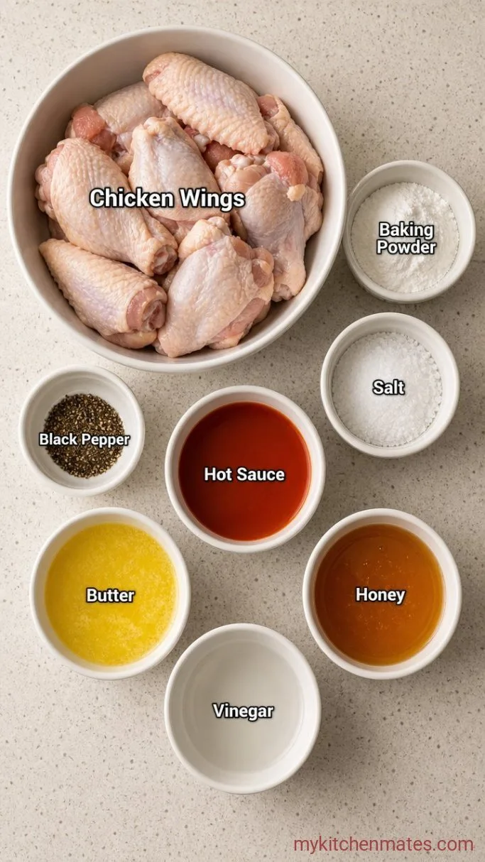 Crispy Oven Baked Chicken Wings Ingredients
