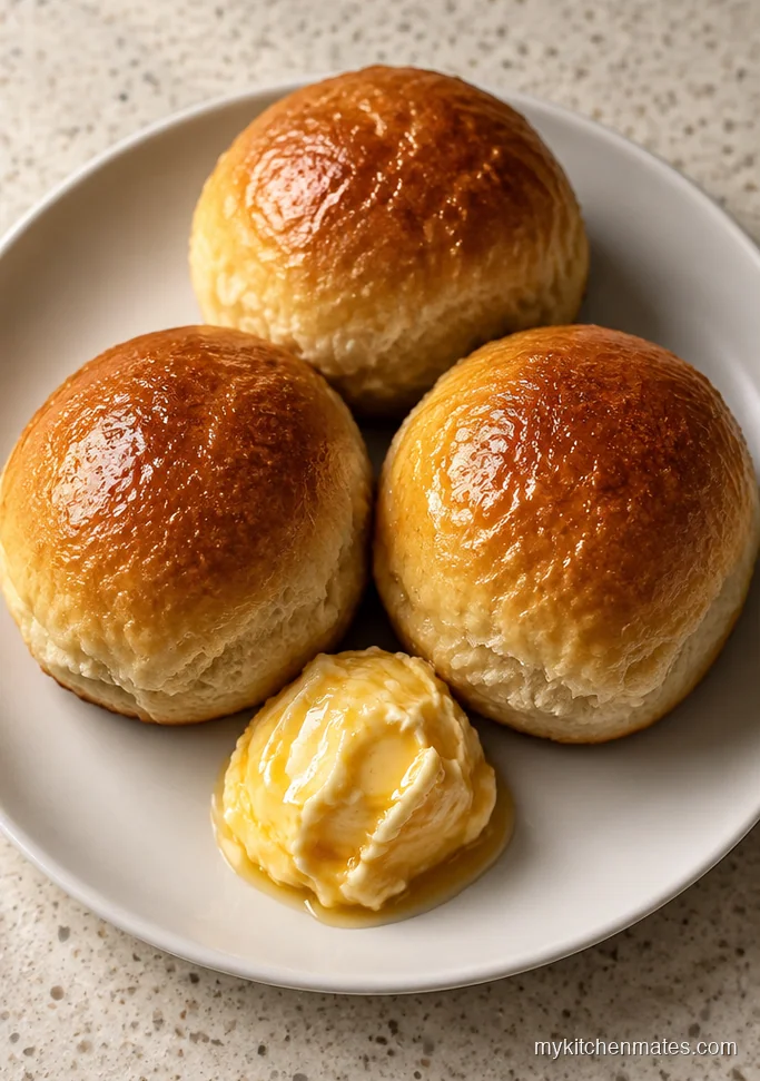 Overnight Dinner Rolls with Honey Butter
