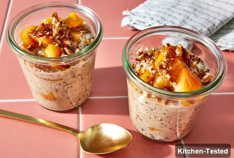 Overnight Oats with Chia Seeds (Meal-Prep Friendly) overnight oats with chia seeds meal prep friendly
