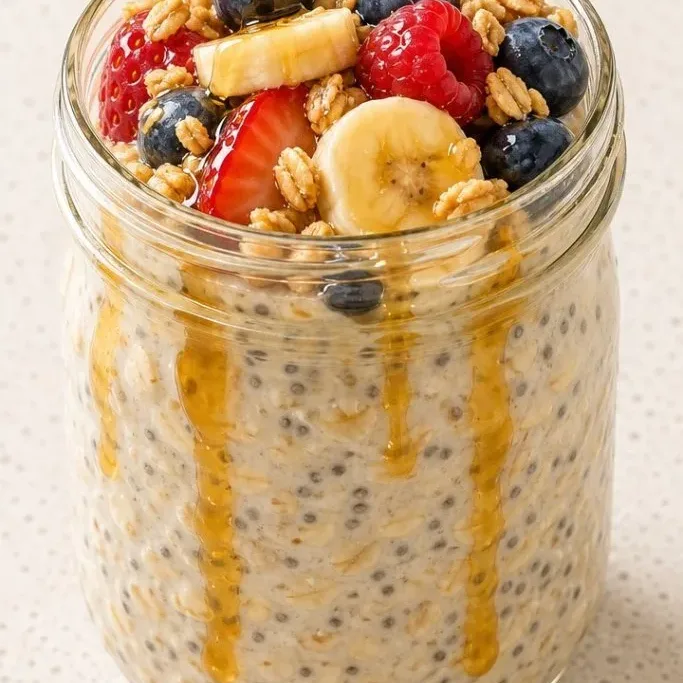Creamy Overnight Oats with Chia Seeds (5-Minute Prep) Overnight Oats With Chia Seeds