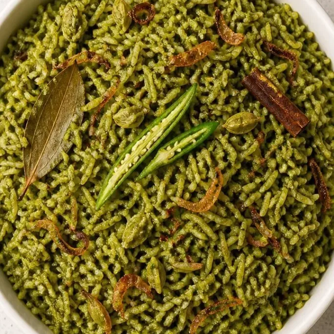 30-Minute Palak Rice (Indian Spinach Rice) Palak Rice Recipe Indian