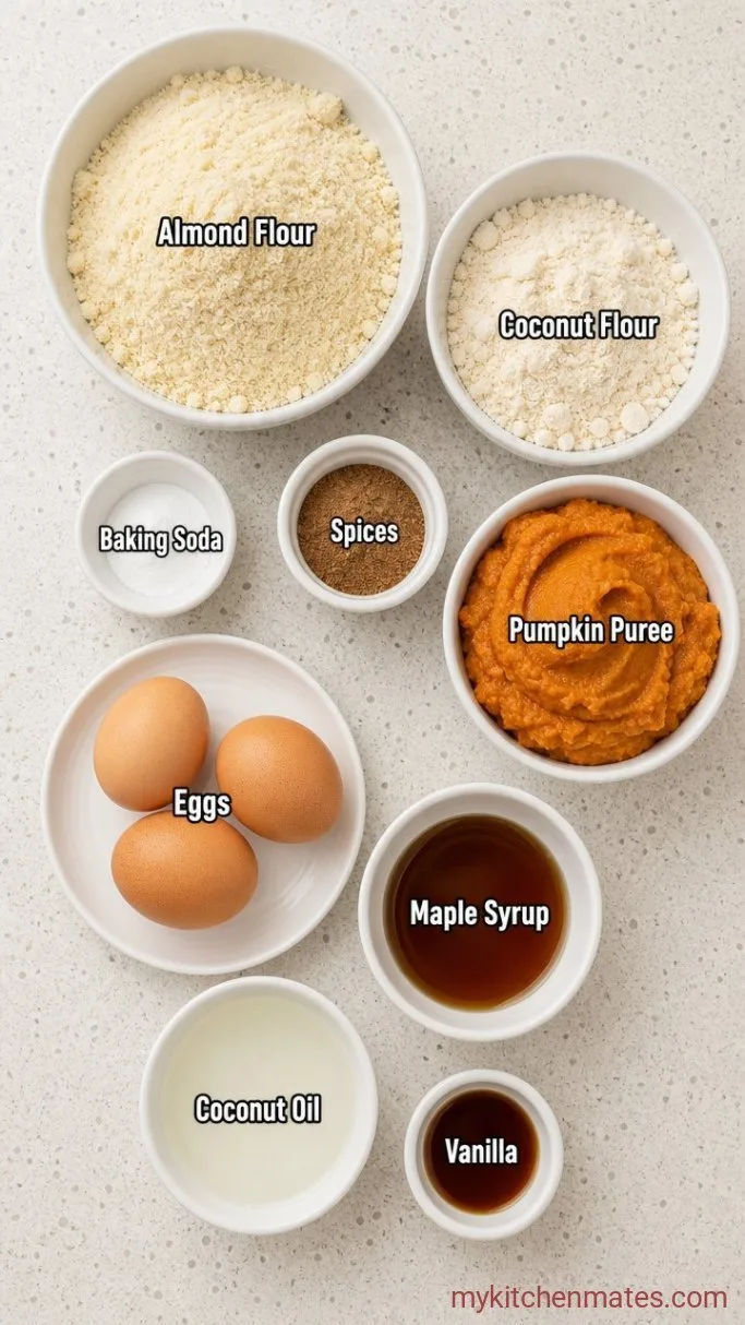 Moist One-Bowl Paleo Pumpkin Bread Ingredients