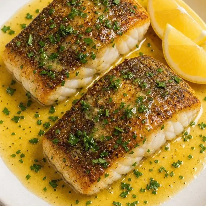 Golden Pan Seared Cod (Ready in 15 Minutes) Pan Seared Cod