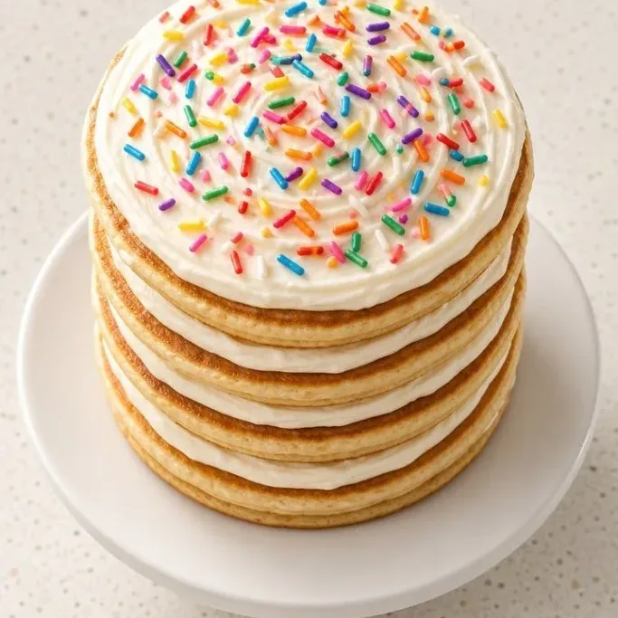 Pancake Birthday Cake