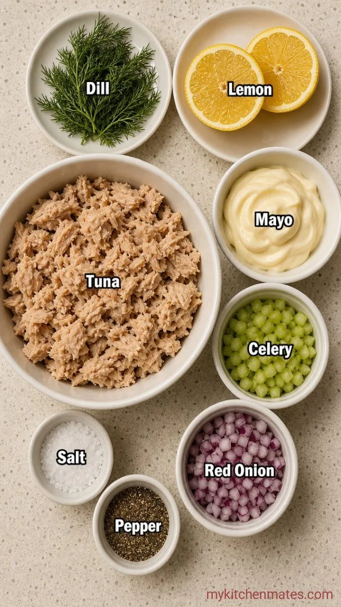 10-Minute Copycat Panera Tuna Salad Ingredients