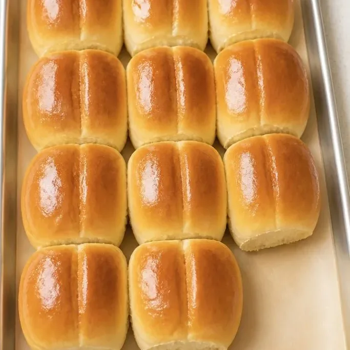Fluffy Parker House Rolls with Buttery Tops parker house rolls