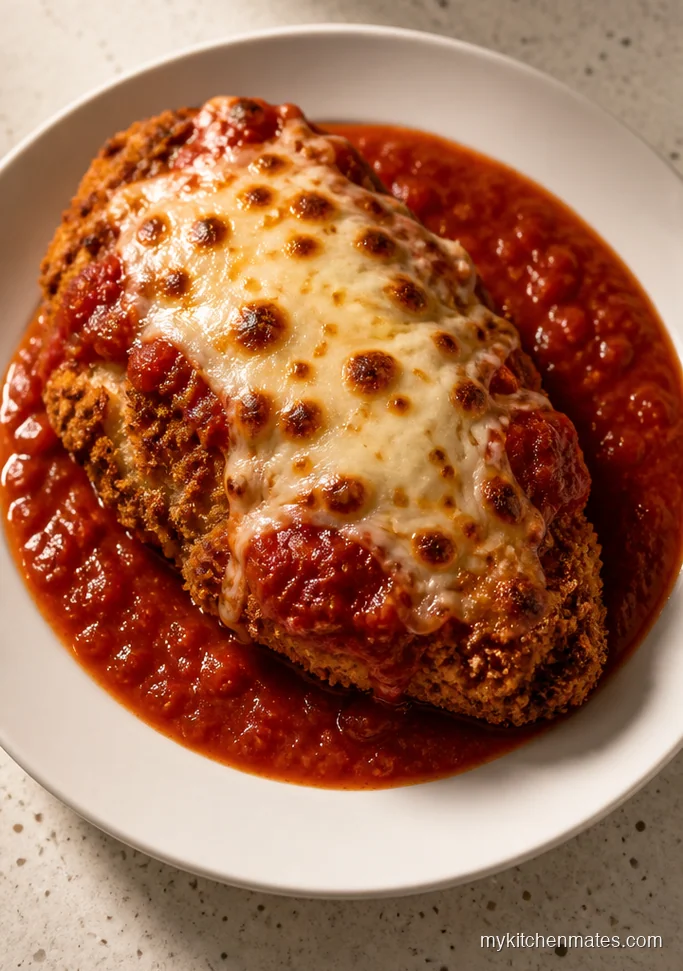 Parmesan Crusted Chicken in Marinara
