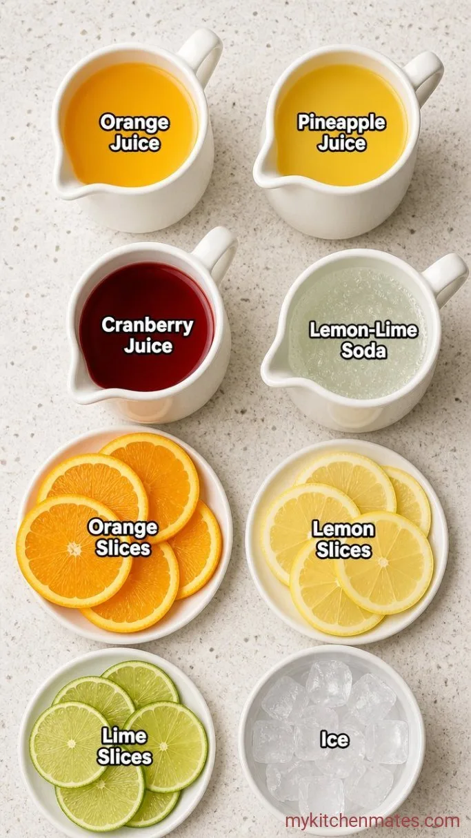 3-Juice Party Fruit Punch (Ready in 5 Minutes) Ingredients