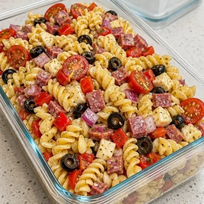 Meal Prep Pasta Salad That Stays Crunchy All Week Pasta Salad Meal Prep