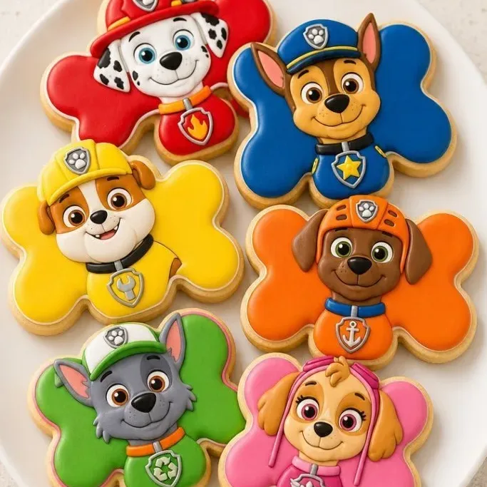 Paw Patrol Sugar Cookies