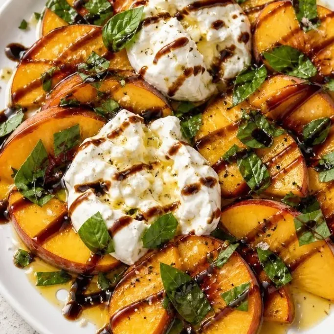 Peach Burrata Salad