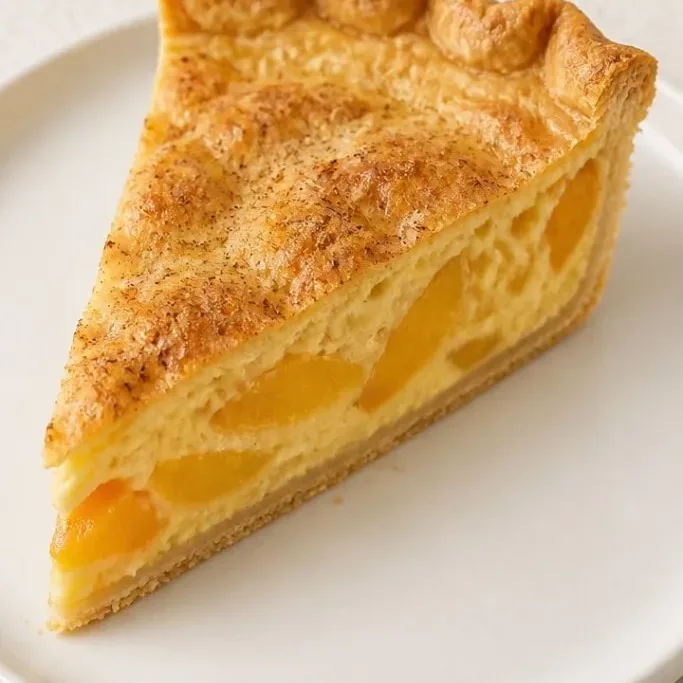 Old-Fashioned Peach Custard Pie Peach Custard Pie
