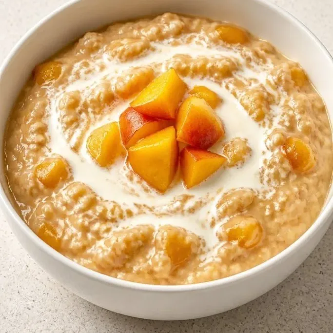 Peaches And Cream Oatmeal