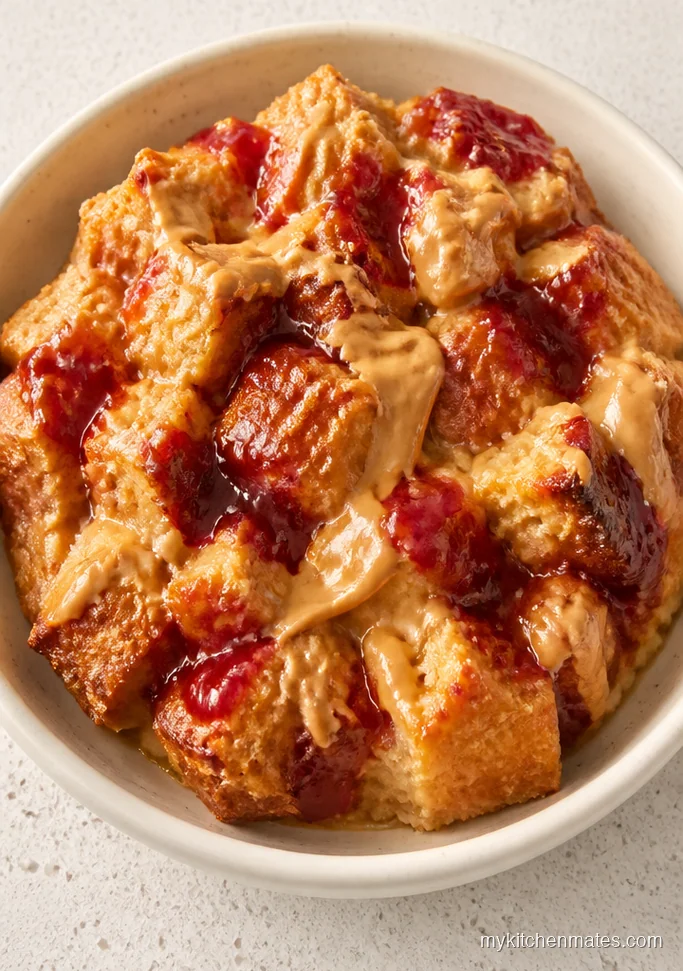 Peanut Butter and Jelly Crockpot French Toast