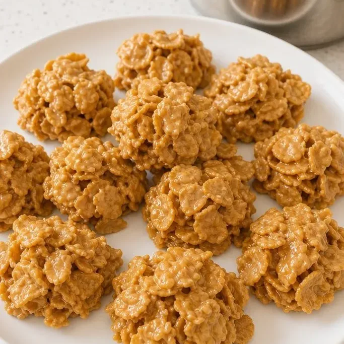 Peanut Butter Cornflake Cookies