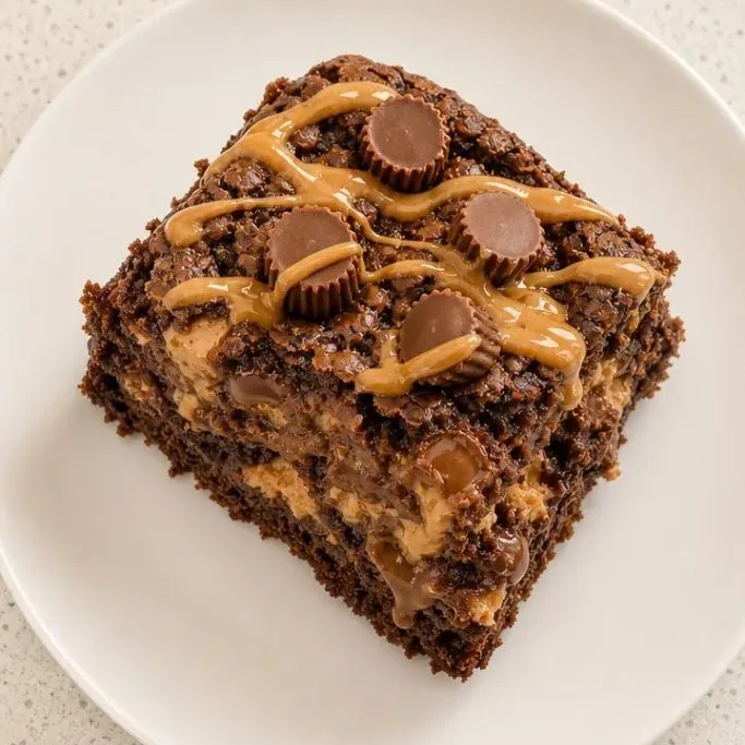 5-Ingredient Peanut Butter Cup Dump Cake Peanut Butter Cup Dump Cake
