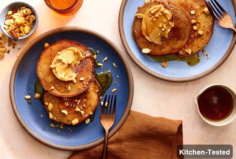 Peanut Butter Pancakes peanut butter pancakes