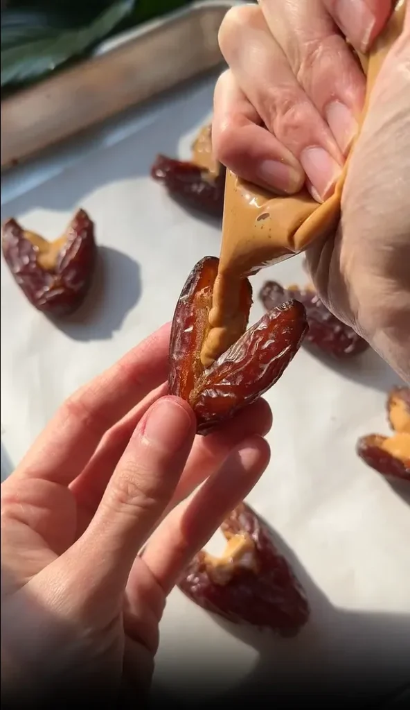 peanut butter right into that cavity