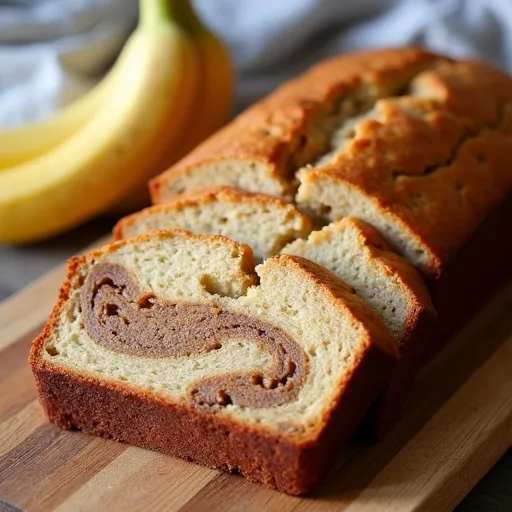 Peanut Butter Swirl Banana Bread