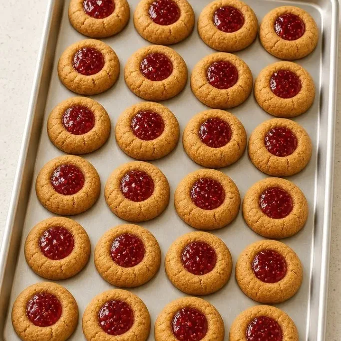 Soft Peanut Butter Thumbprint Cookies Peanut Butter Thumbprint Cookies