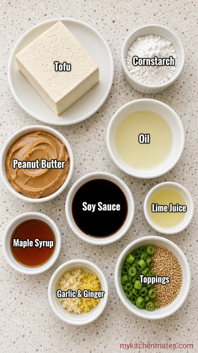 Sticky Peanut Butter Tofu (20 Minutes) Ingredients