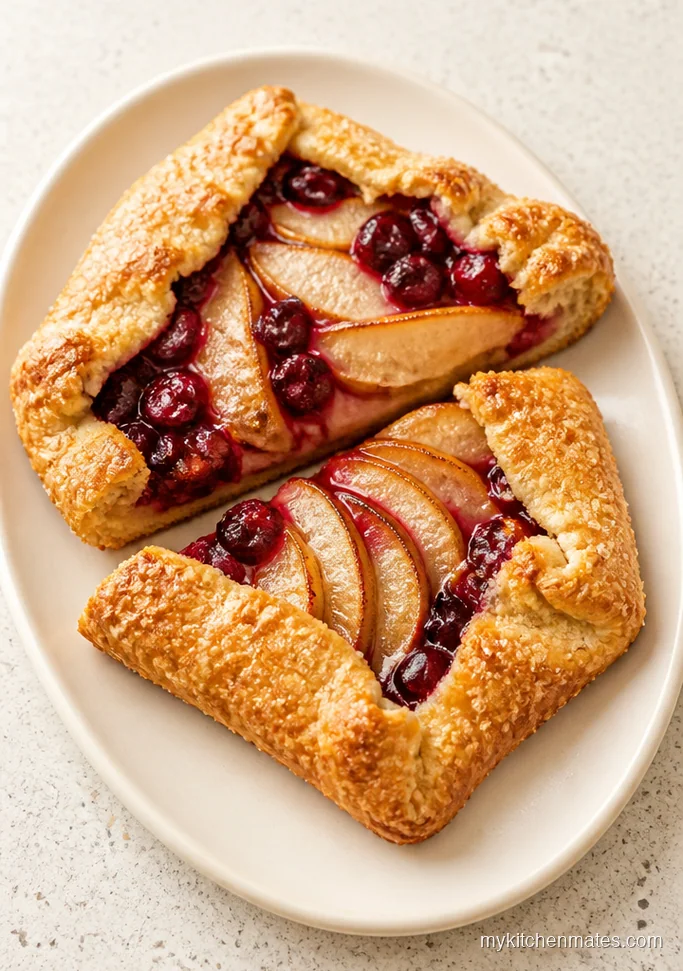 Pear and Cranberry Galette