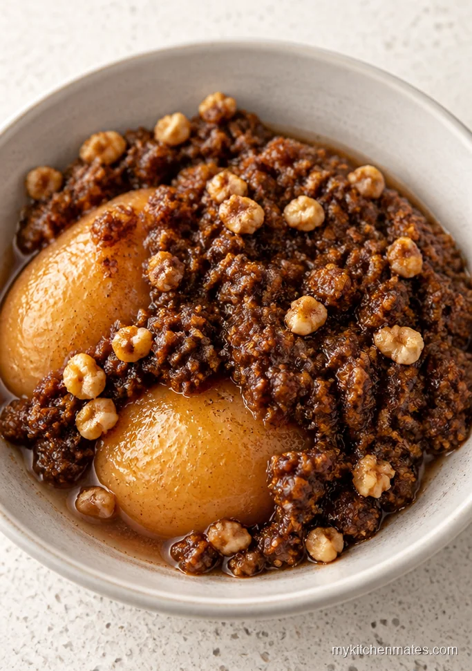 Pear and Gingerbread Dump Cake