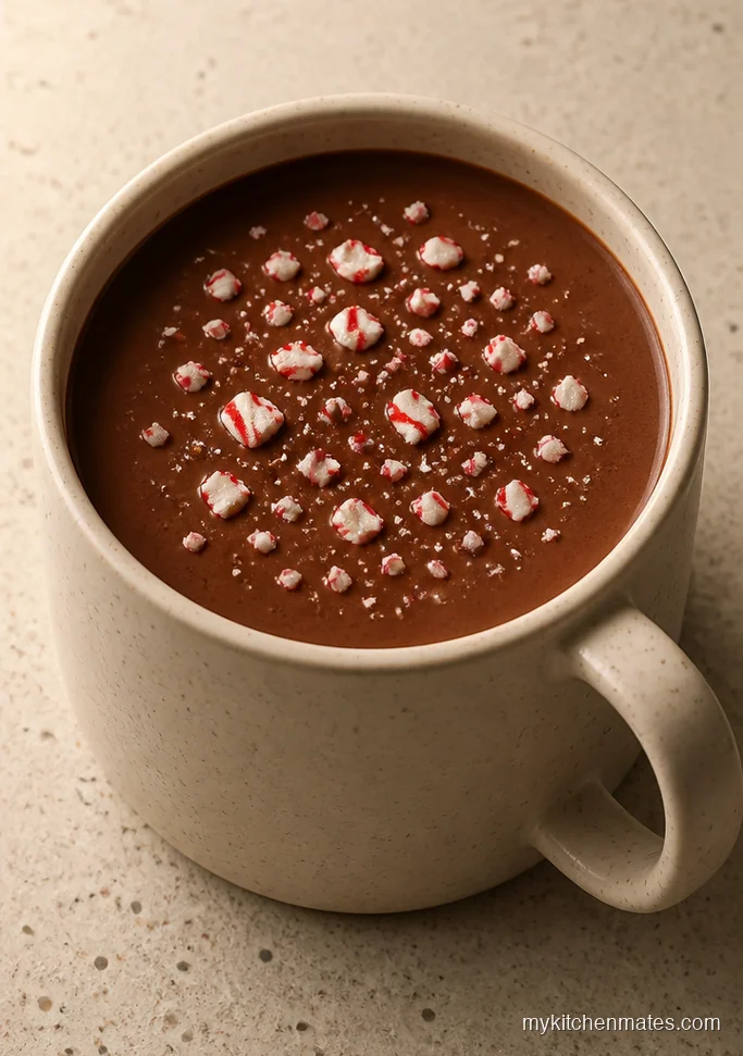 11 Crock Pot Hot Chocolate Recipes That Stay Warm for Hours Peppermint Candy Crock Pot Hot Chocolate