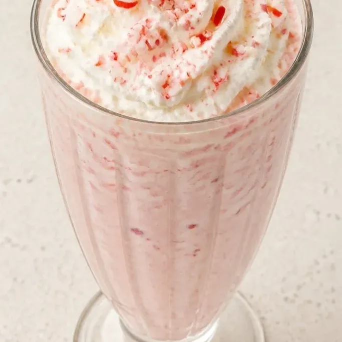 5-Minute Peppermint Candy Milkshake Peppermint Candy Milkshake