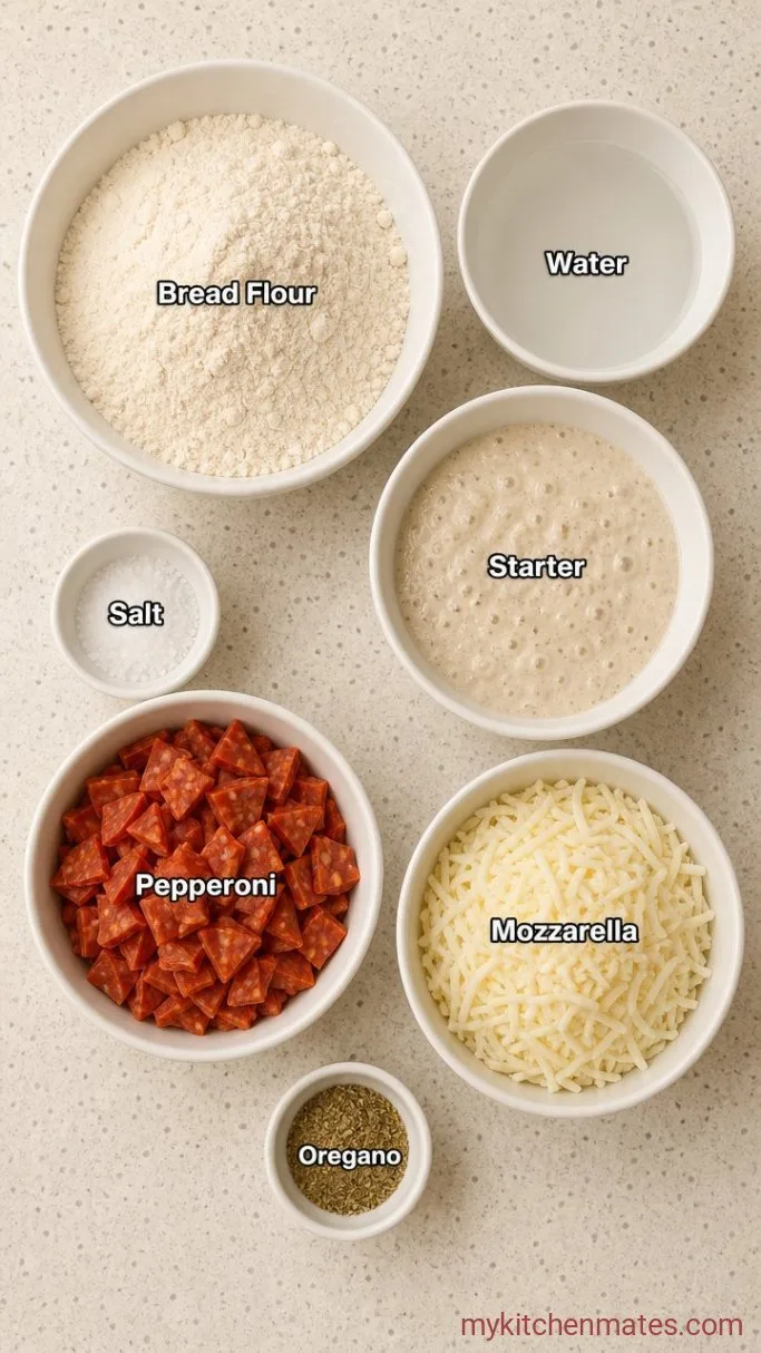 Pepperoni Sourdough Bread Ingredients