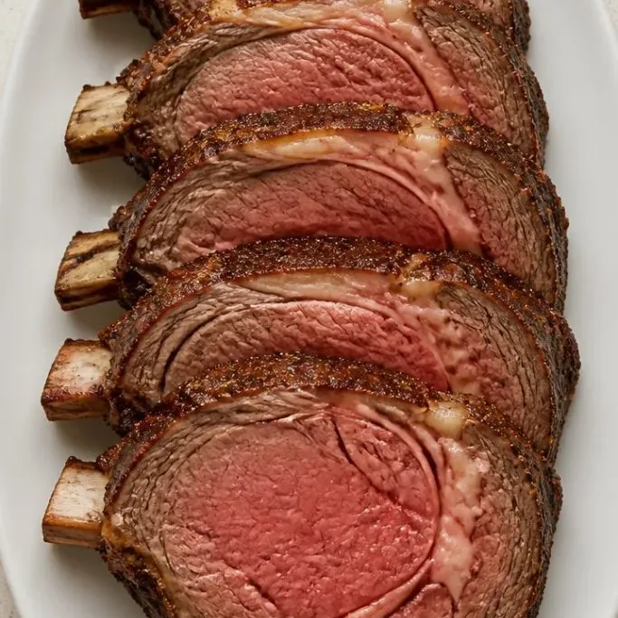 Slow-Roasted Prime Rib with Garlic-Herb Crust perfect prime rib