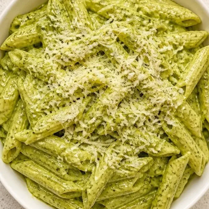 20-Minute Pesto Cream Sauce Pasta Pesto Cream Sauce Pasta