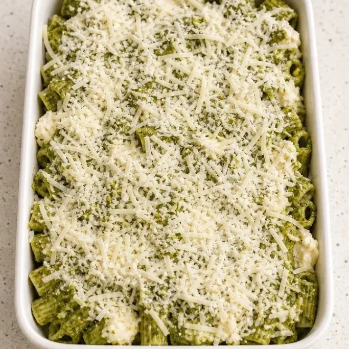 Cheesy, Creamy Pesto Pasta Bake Pesto Pasta Bake