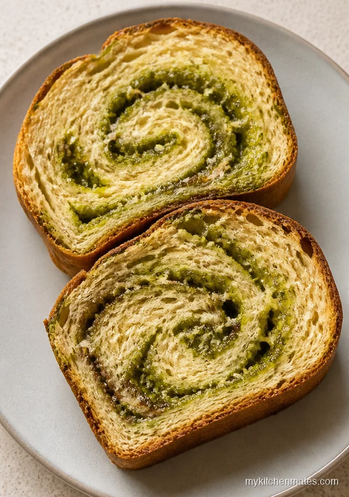 Pesto Swirl Slow Cooker Bread