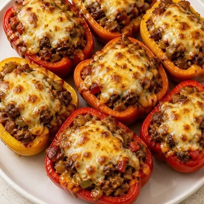 Philly Cheese Steak Stuffed Peppers