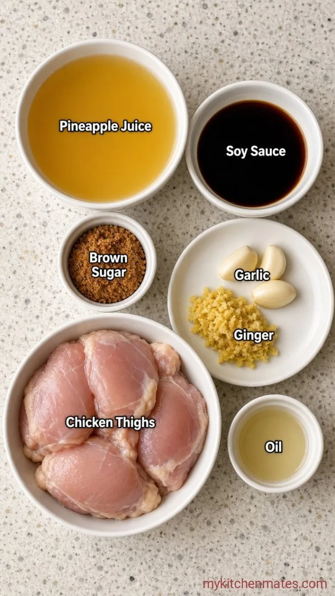 5-Ingredient Pineapple Chicken Marinade (Grilled or Baked) Ingredients