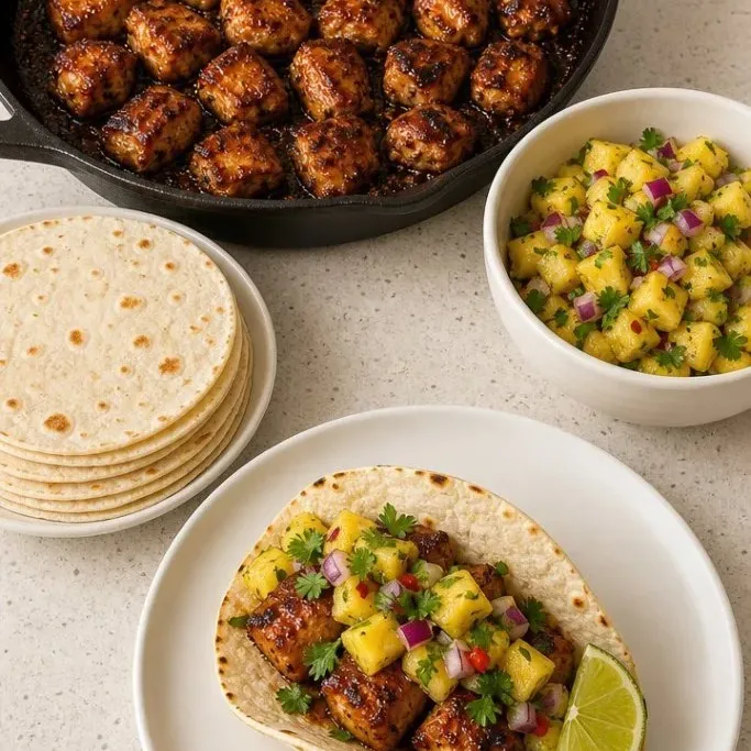 Pineapple Chicken Tacos