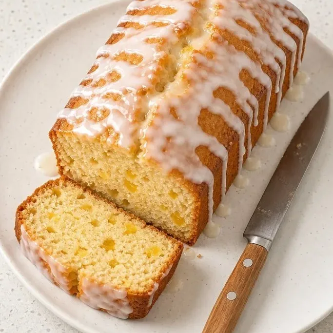 Pineapple Cream Cheese Pound Cake