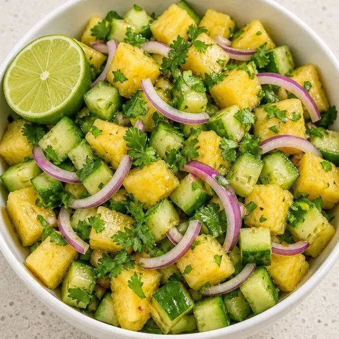 Pineapple Cucumber Salad