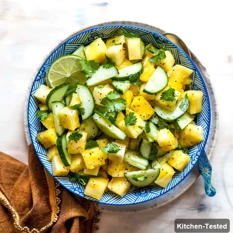 Fresh Pineapple & Cucumber Salad pineapple cucumber salad