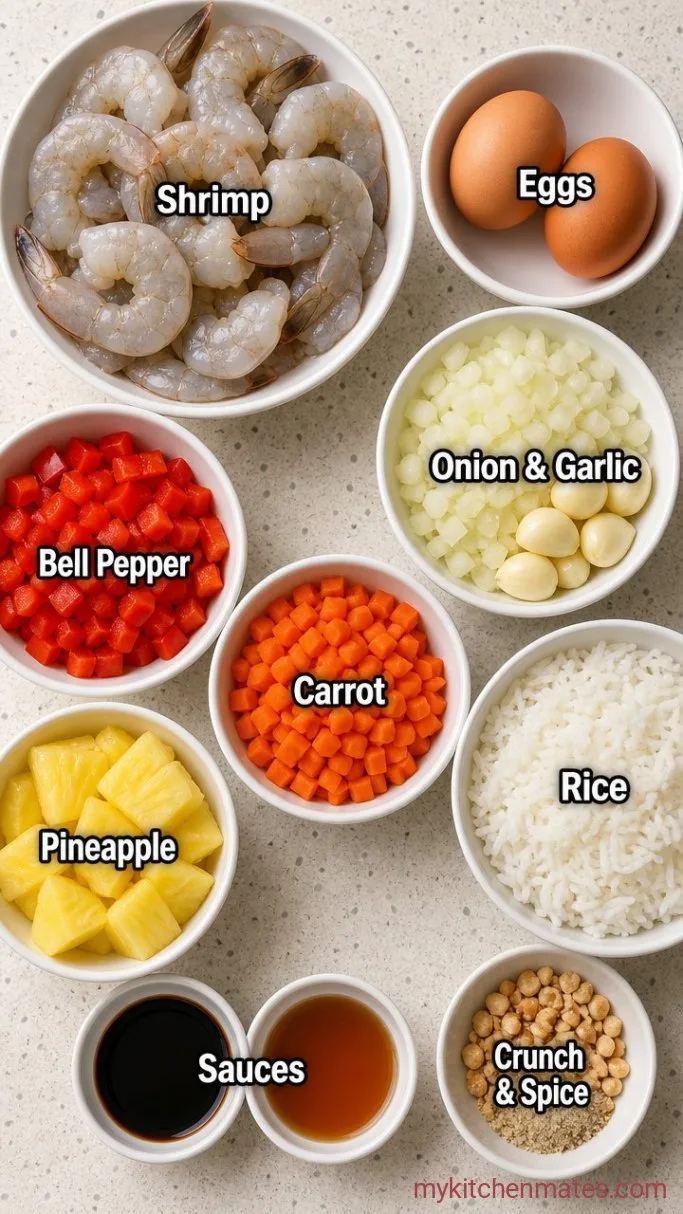 20-Minute Pineapple Fried Rice Ingredients