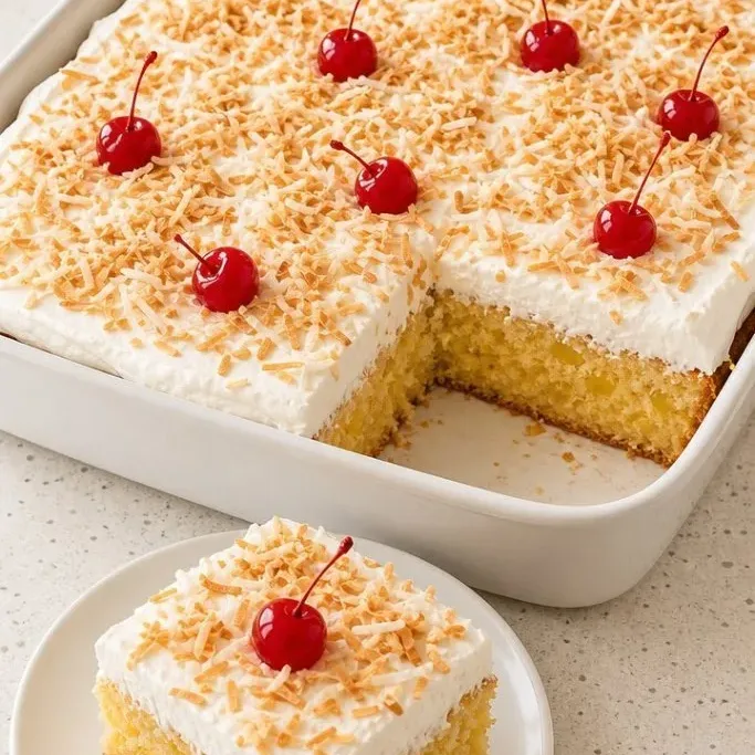 Easy Pineapple Poke Cake Pineapple Poke Cake