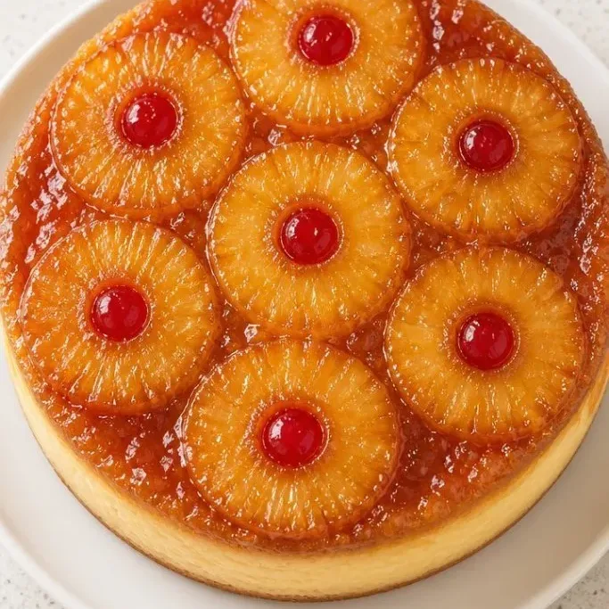 One-Pan Pineapple Upside Down Cheesecake Pineapple Upside Down Cheesecake