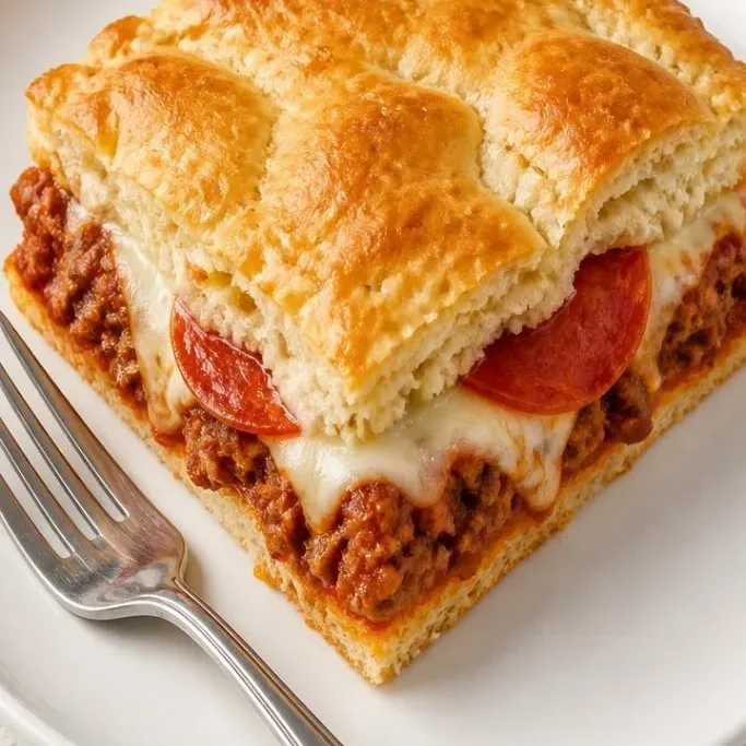 Pizza Casserole With Biscuits