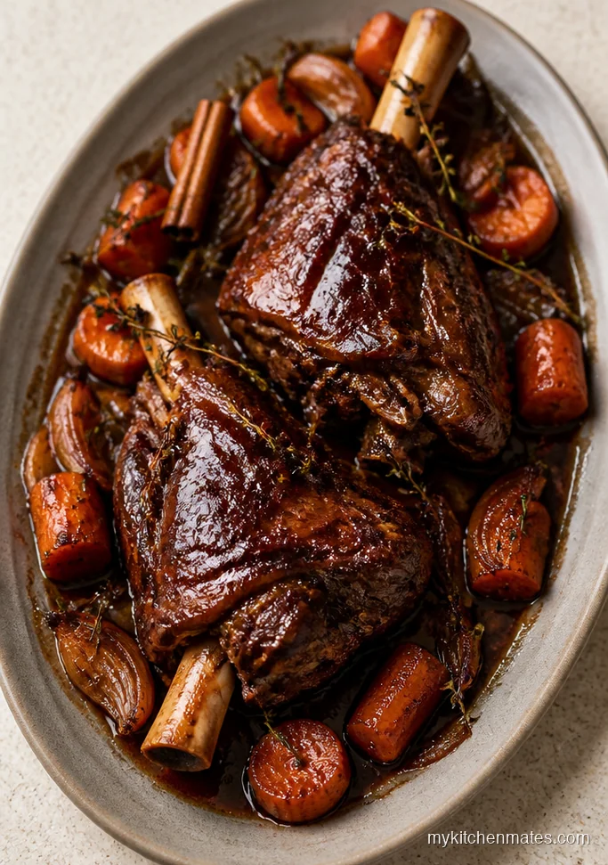 Pomegranate Braised Lamb Shanks