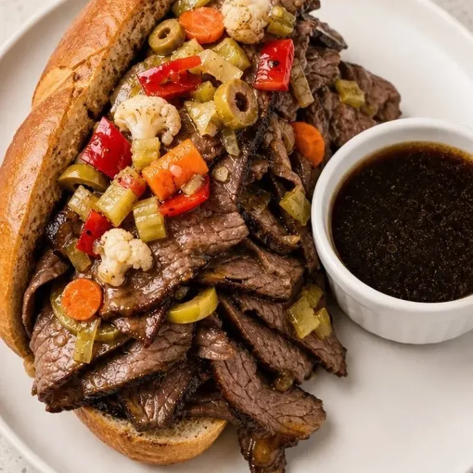 Slow Cooker Portillo’s Italian Beef Copycat Portillos Italian Beef Copycat