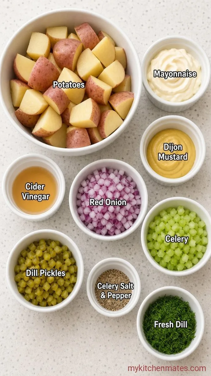 20-Minute Instant Pot Potato Salad Ingredients
